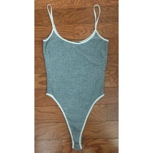 Jluxthelabel Grey Tank Bodysuit